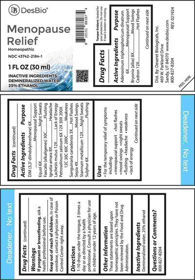 Menopause Relief (Dsrt0205 Menopause Relief 4 8 24)